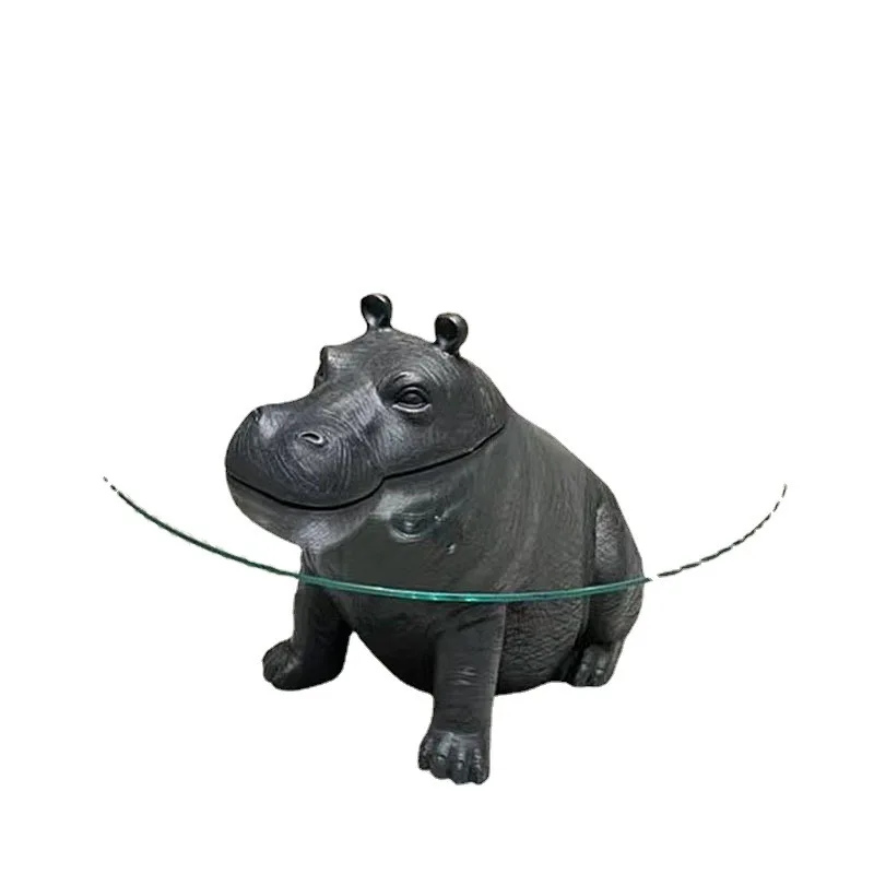 

Журнальный столик Hippo из стеклопластика, круглый, персонализированный, в виде животного