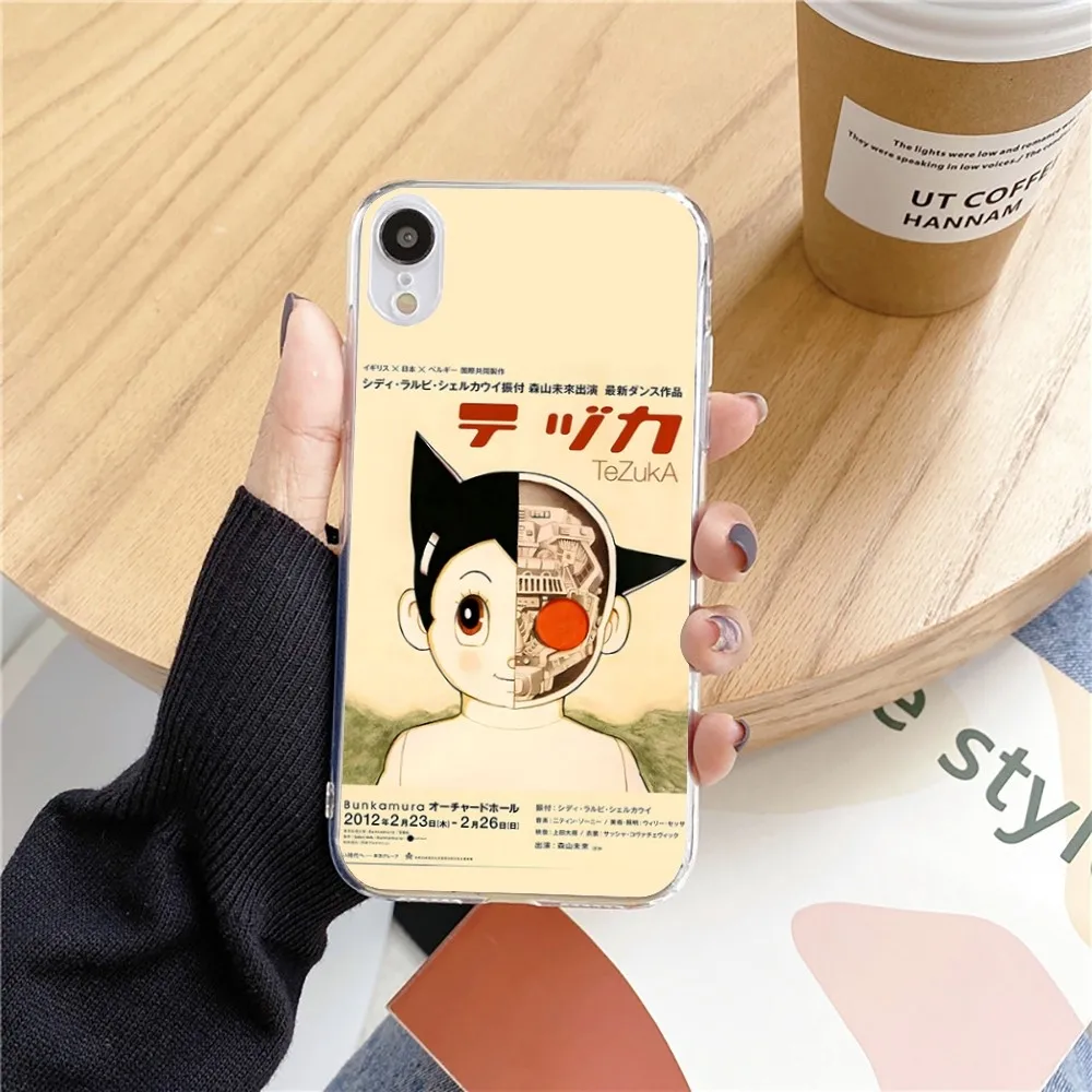 Japanese anime-Astro-Boys Phone Case For Iphone 15 11 13 14 Pro Max 7 8 Plus X Xr Xs Max Se2020 12mini Transparent Cover