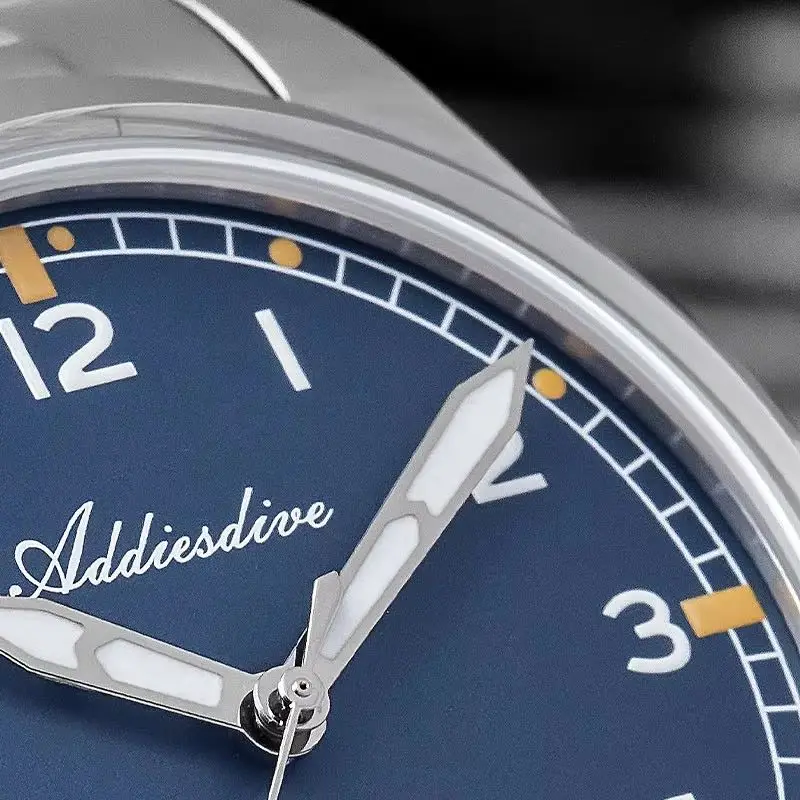 ADDIESDIVE VH60 Watch of Men Waterproof Male Clock Bubble Mirror Glass Stainless Steel Watch Super Luminous Men's Quartz Watches