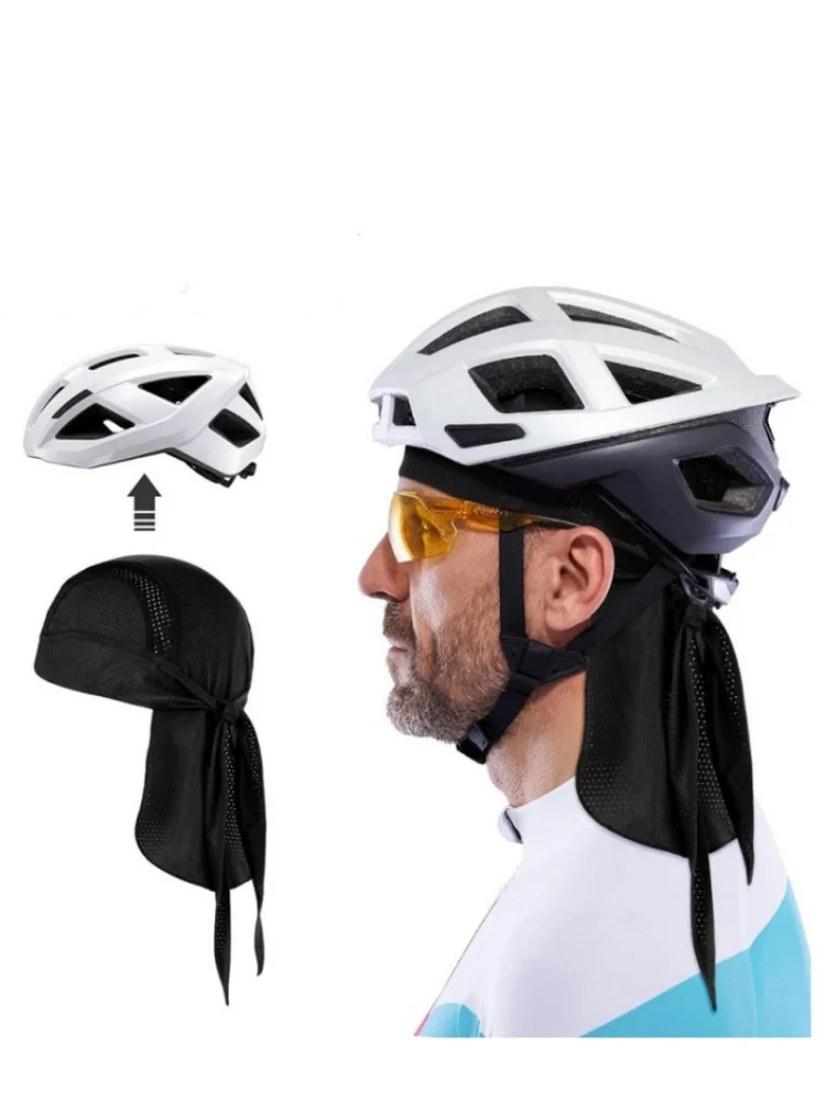 AliExpress Cycling Motorcycle Breathable Mesh Quick Dry Helmet Inner Cap Fishing Hiking Runing Sport Beanie Hat Helmet Liner Sweat Headwrap