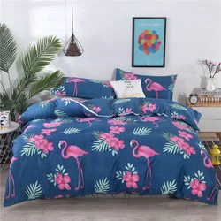 100% haut freundliche verdickte Blumen Bett bezug Stich Satin Doppel Einzel Bett bezug rosa in voller Größe (kein Kissen bezug Blatt)