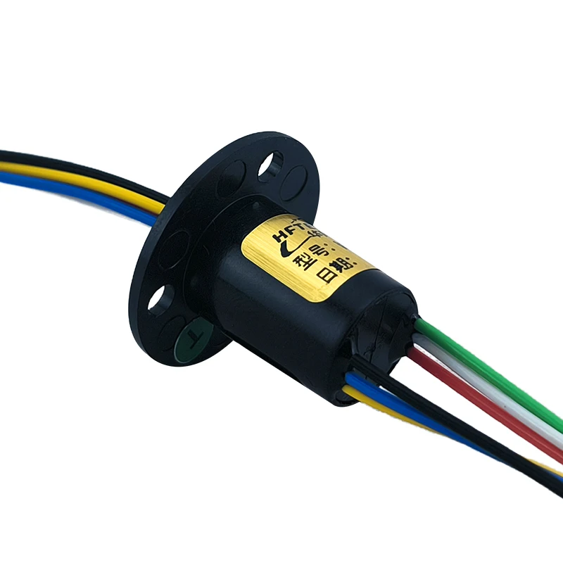 Slip ring, outer diameter 12mm, 4 power cords, 5A power supply, stable transmission of power signals, conductive slip ring