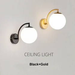 Bedside Wall Lamp Nordic Minimalist Modern Living Room Background Wall Lamp Light Luxury Creative Bedroom Study Corridor Lamp