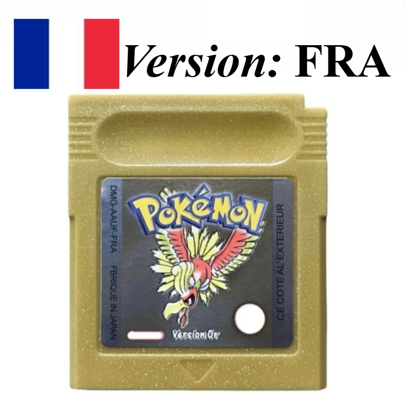 Pokemon FRA French 7 Styles Game Card Grey/Red/Yellow/Gold/Crystal/Blue/Green for GBC GBA SP High Quality Game paradise image 3