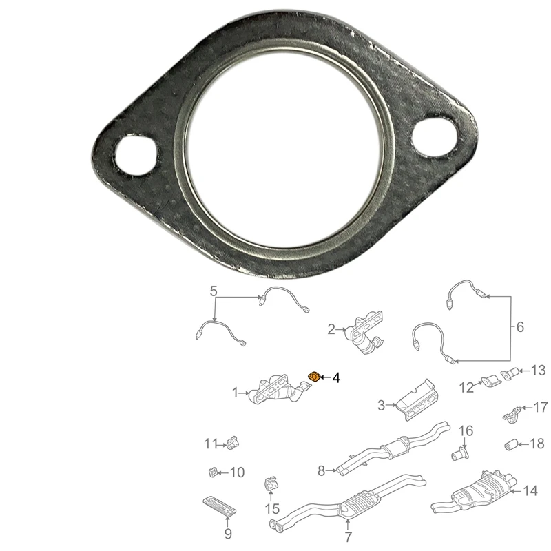 Dla BMW E36 E39 E46 E53 E70 E83 E85 uszczelka kolektora wylotowego 18107502346 zestaw 2