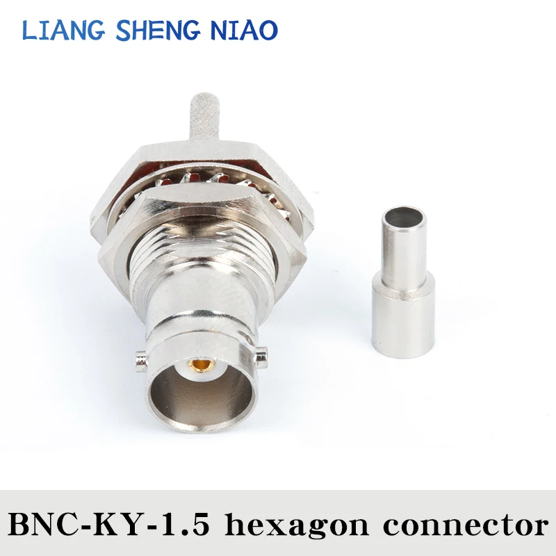 SYV 50-1.5 serie BNC-KY-1.5 spina femmina BNC Rf line joint BNC feeder joint BNC RG316 RG174 spina per cavo coassiale BNC JOINT plug