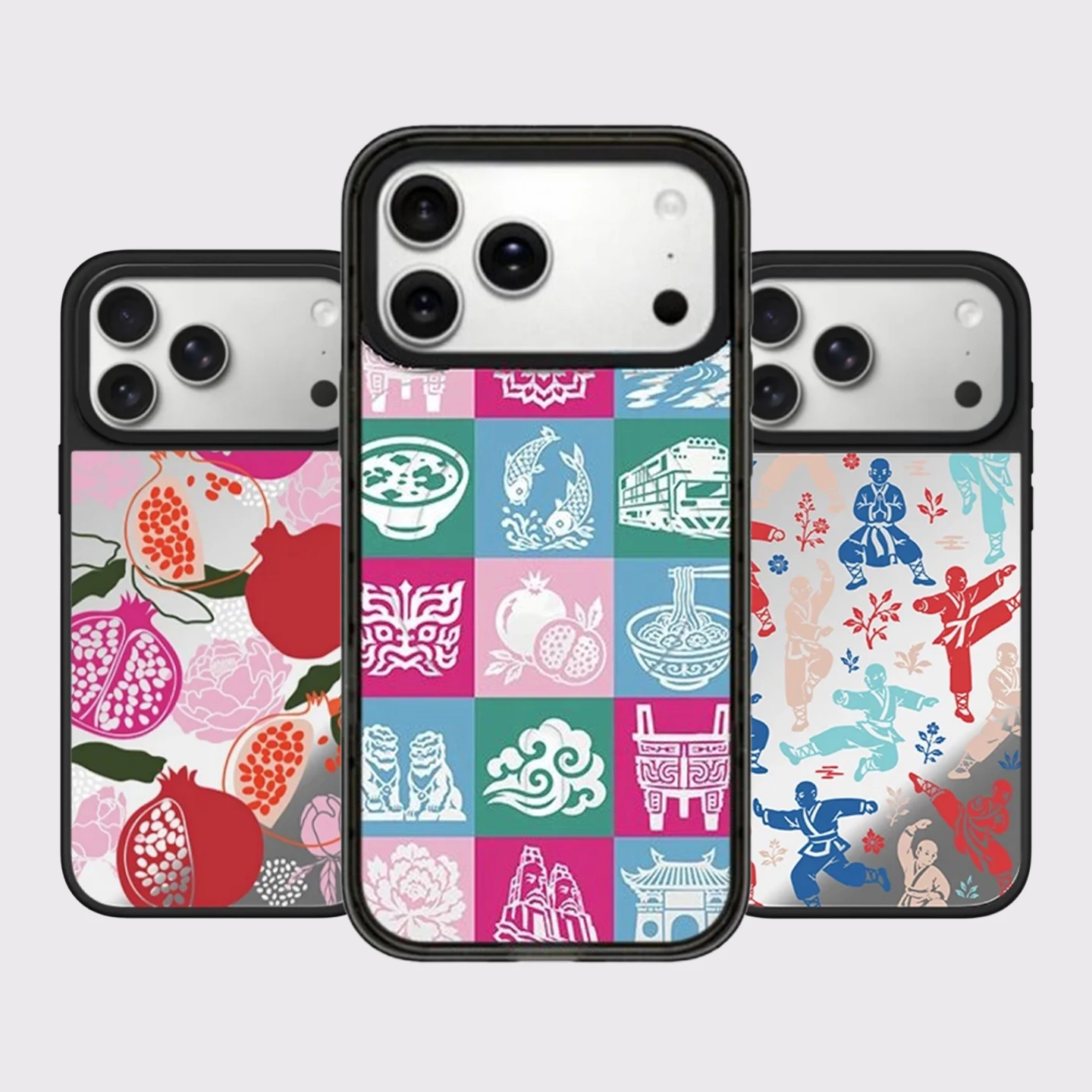 607034 Mirror / Acrylic Magnetic Phone Case Cover for IPhone 12 13 14 15 16 17 Pro Max Case for IPhone 17 Air