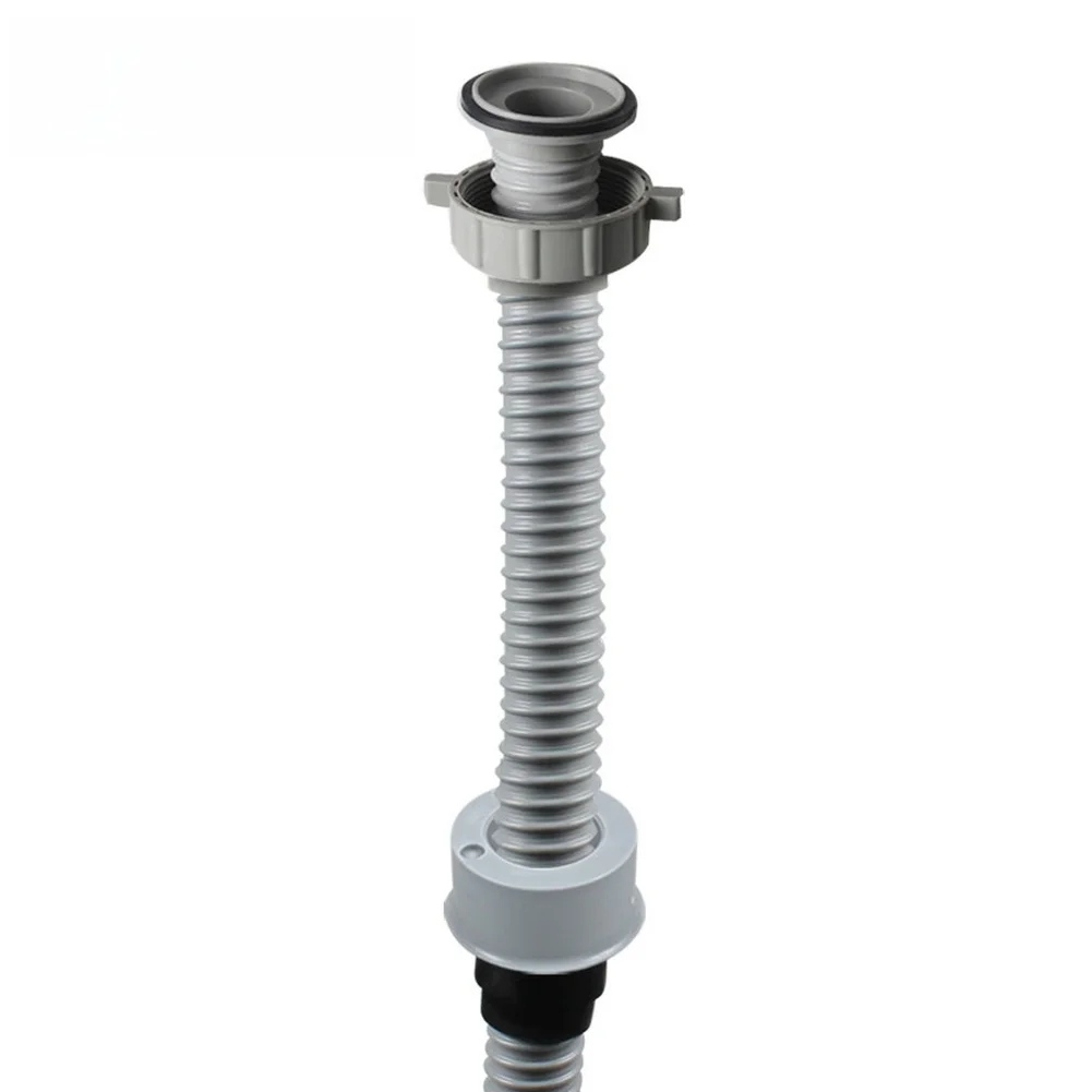 Kitchen Sink Drain Pipe 57mm Inner Diameter with Steel Wire Hose 80cm PVC Sewer Pipe for Modern Home Installation