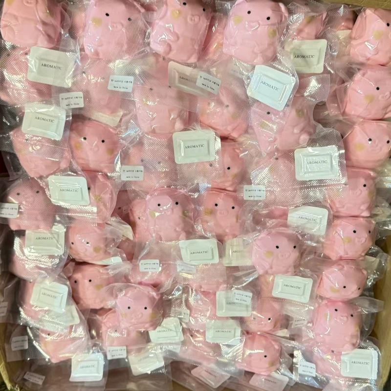 Crunchy Pink Pig Squishy Handmade Ball Love Pig Slow Rebound Fidget Squeeze Toy Sensory Anxiety Relief Stress Toy ASMR view 6