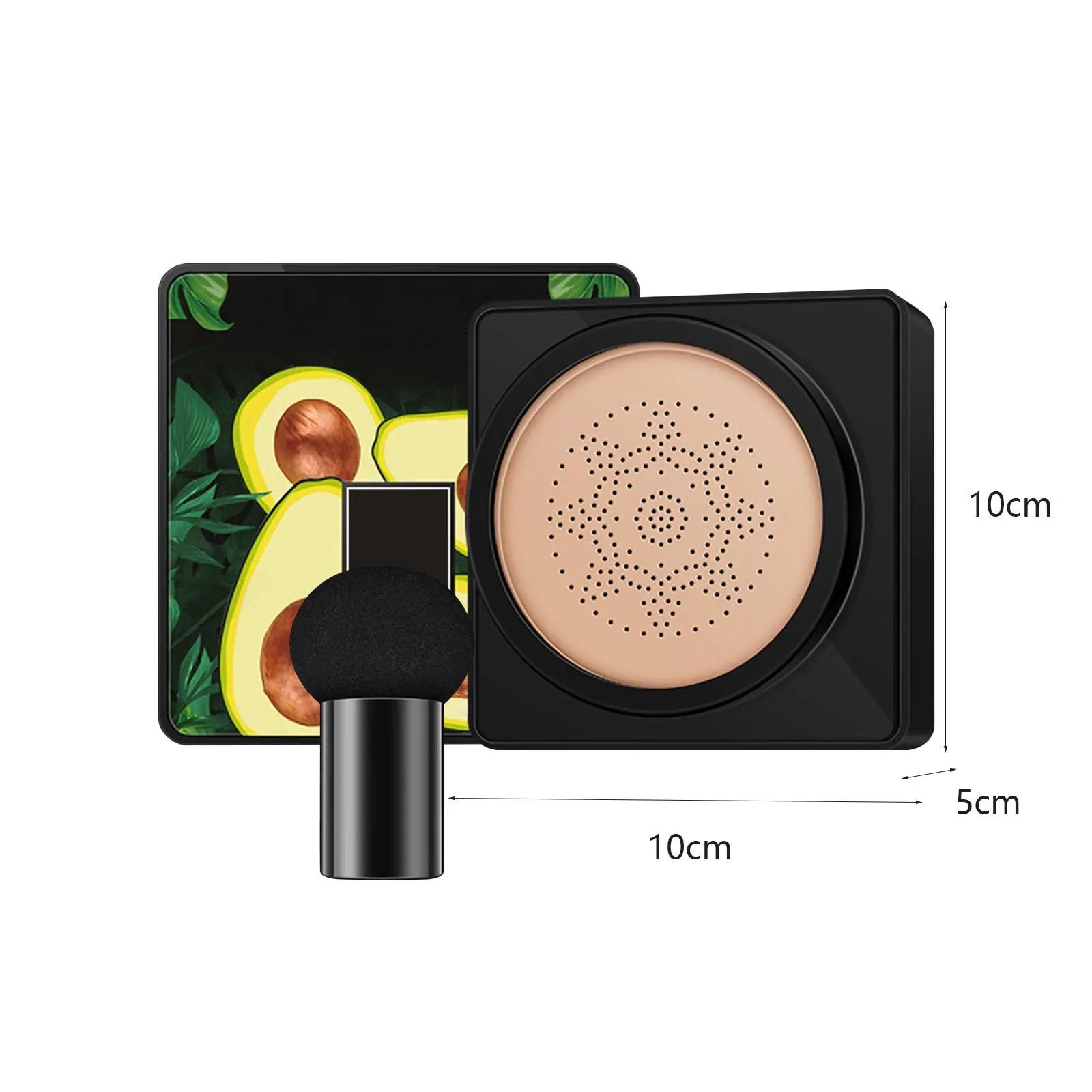 Mushroom Head Air Cushion CC Cream Brightening Face Makeup Foundation Matte Concealer Waterproof for Cosmetic Bag