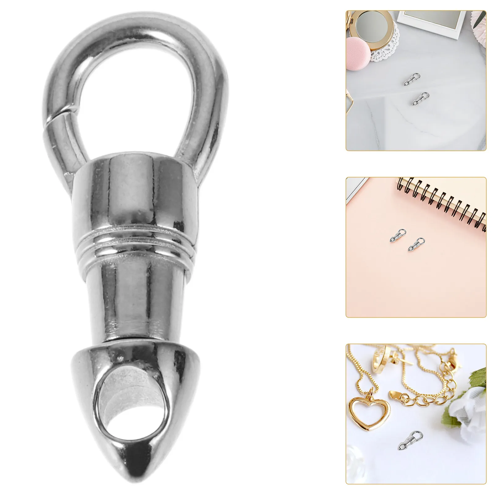 

2 шт. универсальные конические застежки-коннекторы из нержавеющей стали, не выцветающие, для изготовления ожерелий, браслетов и ювелирных изделий своими руками