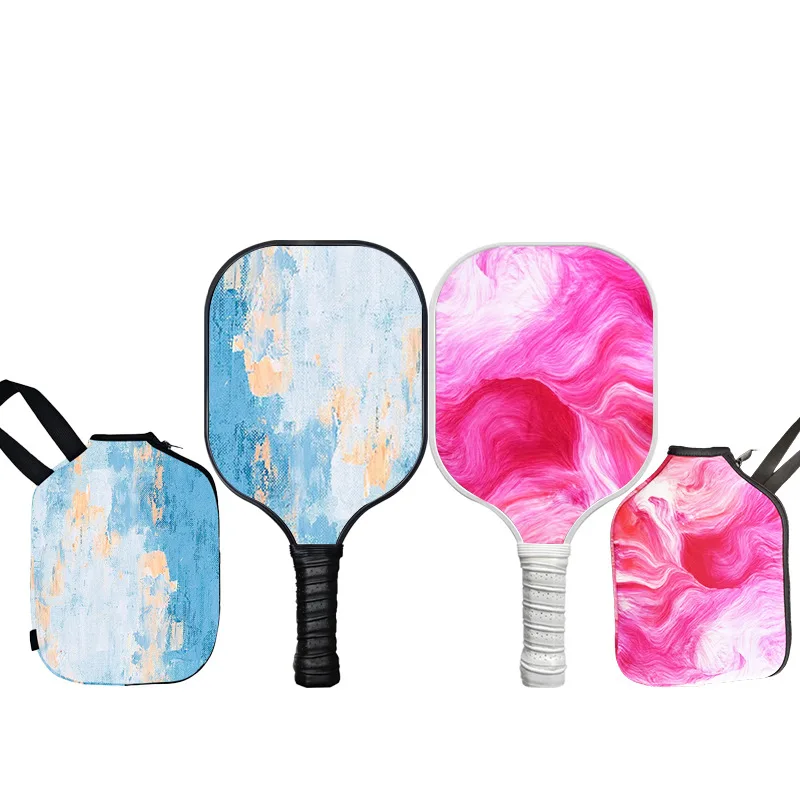 

New Fiberglass Pick Racket Outdoor Portable Tennis Set Blue Pink Indoor Cricket Toy Racket