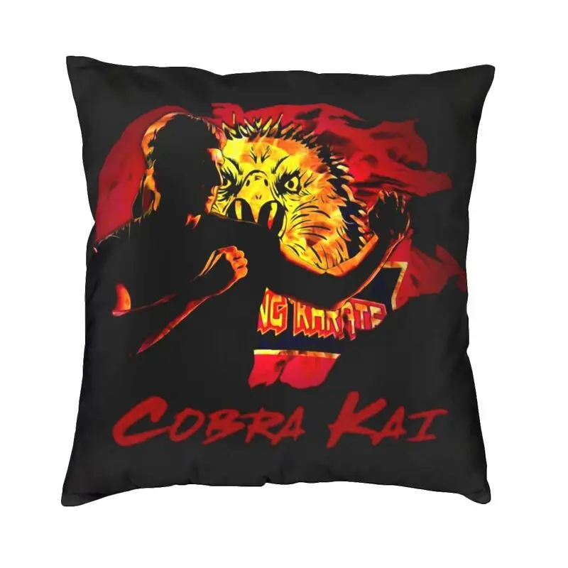 Eagle Fang Karate Throw Pillow Case for Sofa Cobra Kai Karate Kid Judo Dojo Daniel Luxury Cushion Cover Square Pillowcase