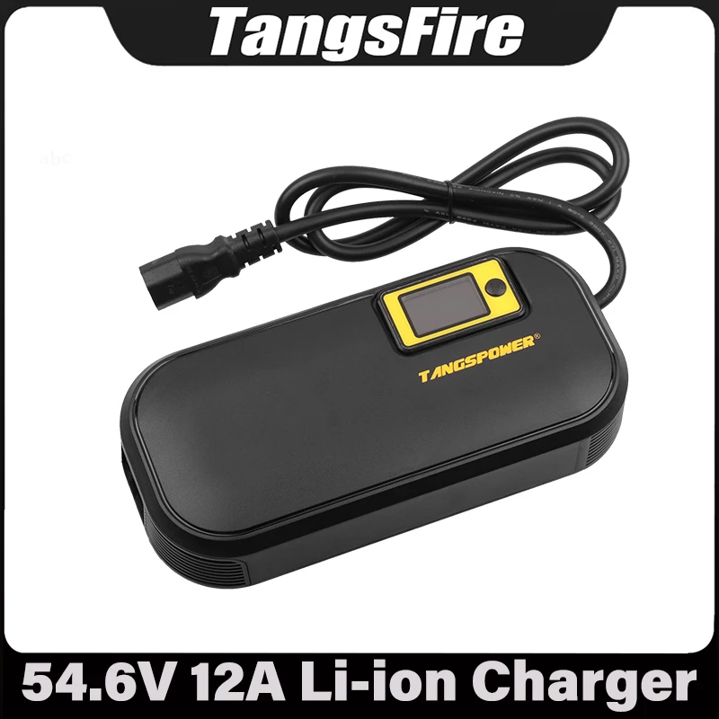 54.6V 12A Li-ion Battery Charger 13S For 48V Electric Scooter Lithium Battery Charger Selectable EU/US/AU/UK High Quality Plug