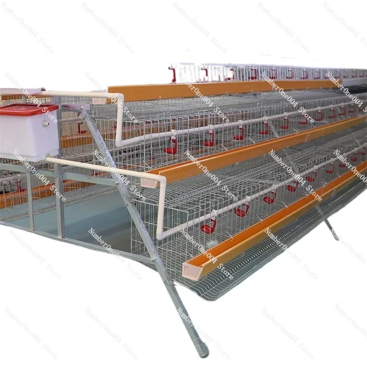 Applicable to3 layers 96 chickens,Large ScalePoultry Chicken Coop,Hot / Cold Dip Galvanized Metal Hen LayingEggLayerChickenCages