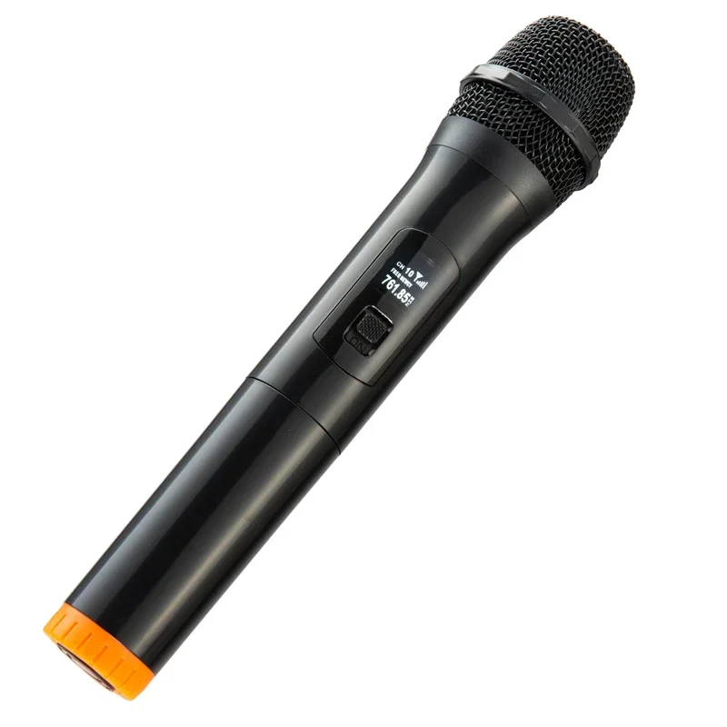 Imagem -02 - Sistema de Microfone Vhf sem Fio Canais Dual Handheld Karaoke Mic para Festa de Casamento Igreja Palco Speaker Speech Profissional