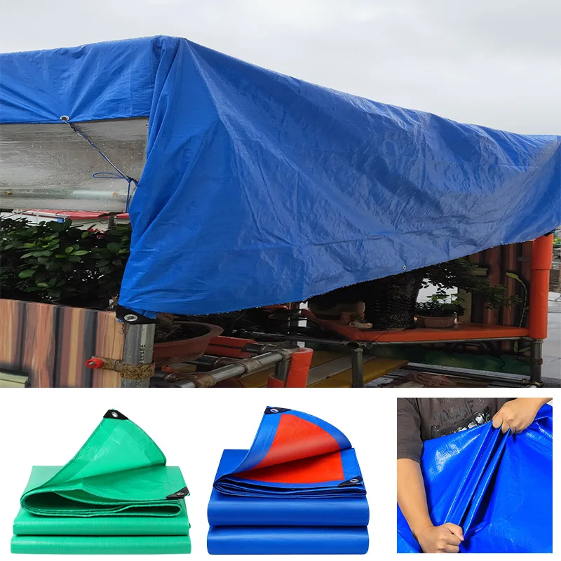 Thickened Sunshade Rainproof Tarpaulin Waterproof Tarpaulin Cover Outdoor Mesh Shade Sail Suitable for Picnic Sunshade Cloth 방수포