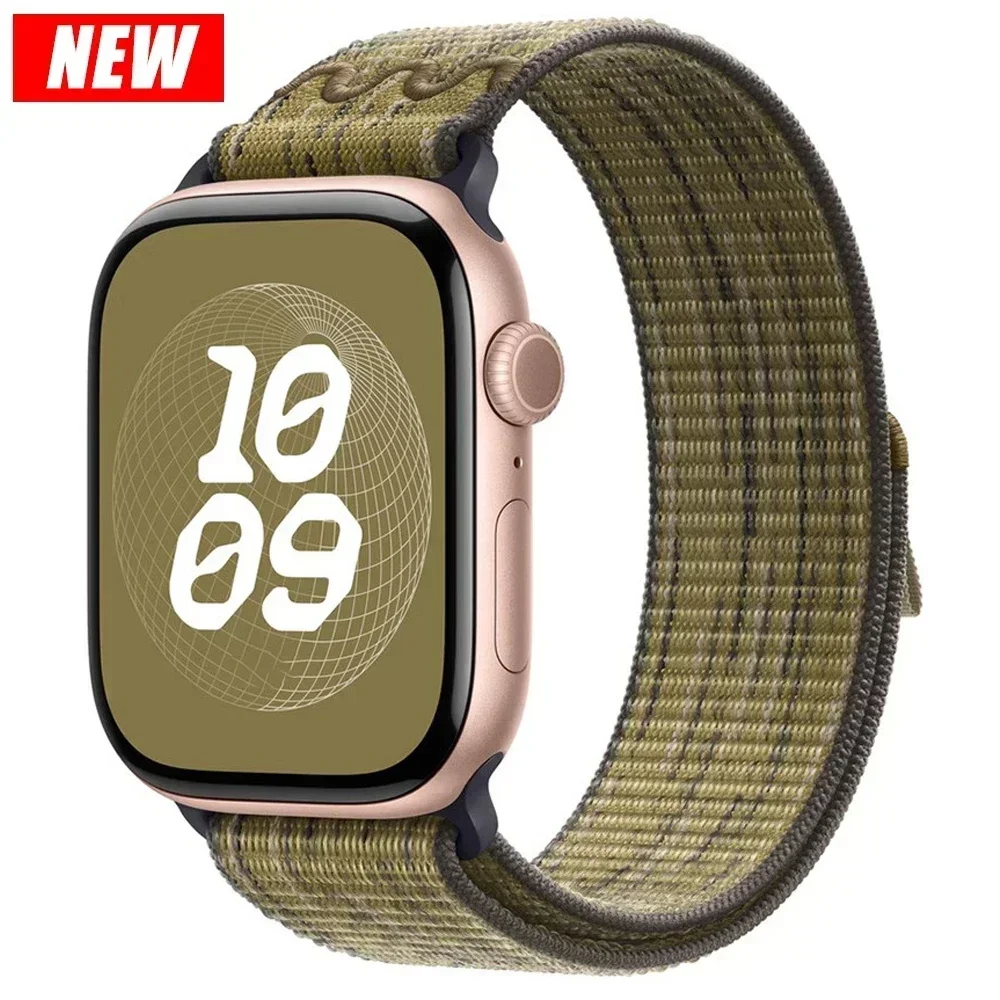 Armbänder für Apple Watch Band 45 mm 46 mm 42 mm 49 mm 44 mm für Nike Nylon Sport Loop Armband Correa iWatch 10 9 8 7 6 5 4 SE Ultra 2 – Detail 13