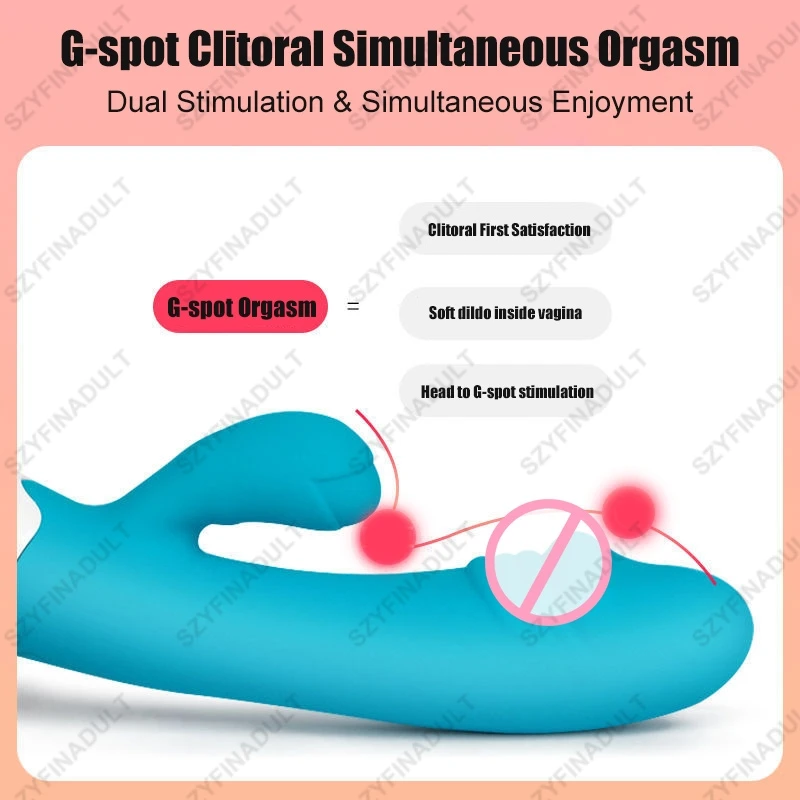 G Spot Dildo Rabbit Vibrator Sex Toys for Women Dual Vibration USB Vibrator Female Vagina Clitoris Anal Massager Sexy Toys 18