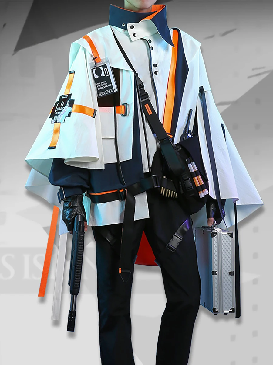 

Hot Game Arknights Executor Cosplay Costume Fashion Handsome Combat Uniform Unisex Activity Party Role Play Clothing Custom-Make