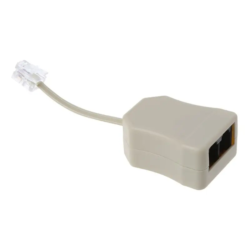 Portable ADSL Modem Telephone Phone Fax In-Line Splitter Filter 1PC