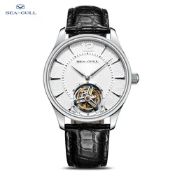 Seagull Manual Machinery Tourbillon Watch Business Casual Crocodile Leather Sapphire Luxury Mechanical Watch 818.27.8810