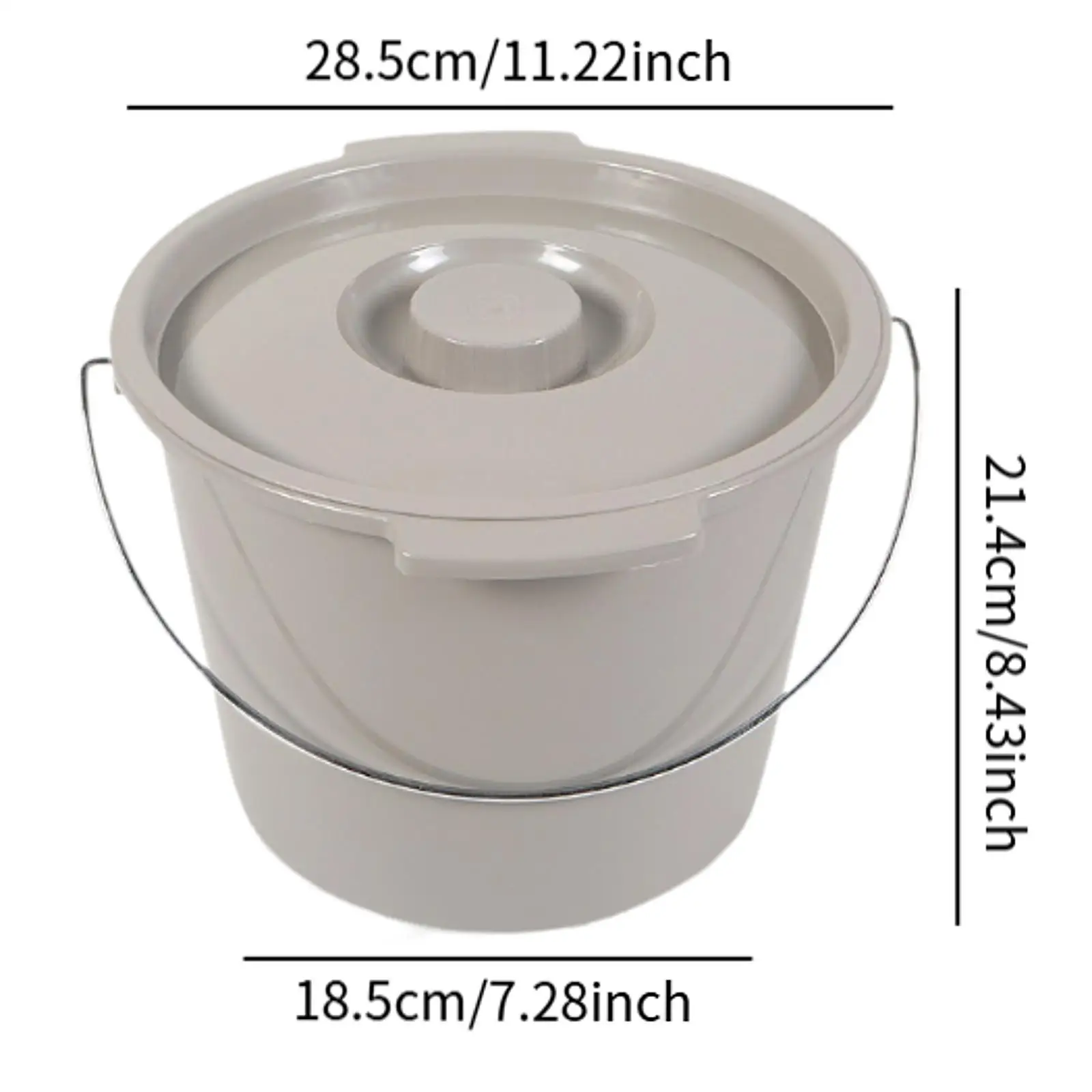 Portable Toilet Bucket with Lid