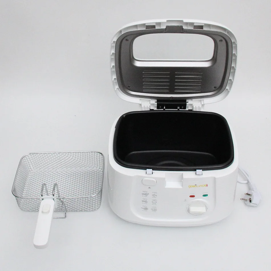 مقلاة كهربائية منزلية صغيرة مقلاة صغيرة مع مقلاة مصفاة بطاطس مقلية