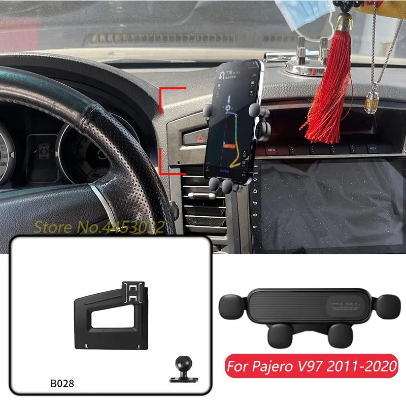 

Держатель для автомобиля Mitsubishi Pajero V97 2011-2020, регулируемый кронштейн для GPS-навигации, горизонтальные аксессуары