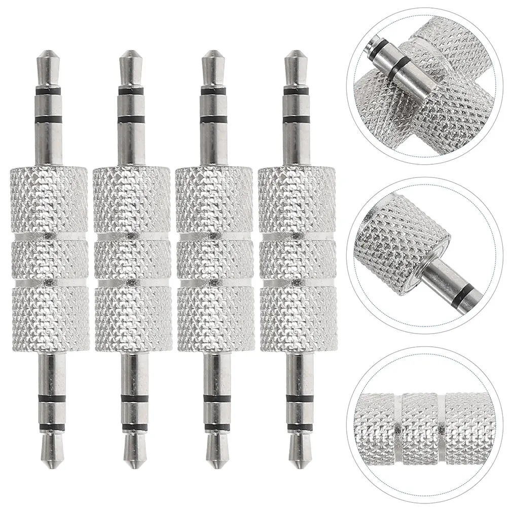 

6pcs 3.5Mm Male To Male Adapter Connector Jack Coupler Stereo Extender Headphone Microphone Instruments Universal Compatibility