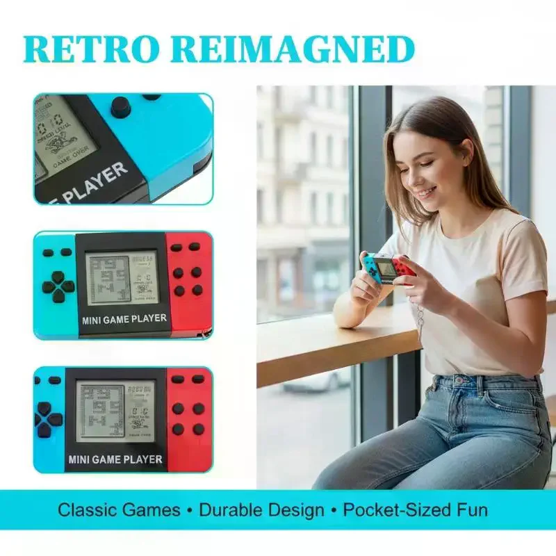 Gaming Console Keychain - Gantungan Kunci Elektronik Mini Permainan Genggam