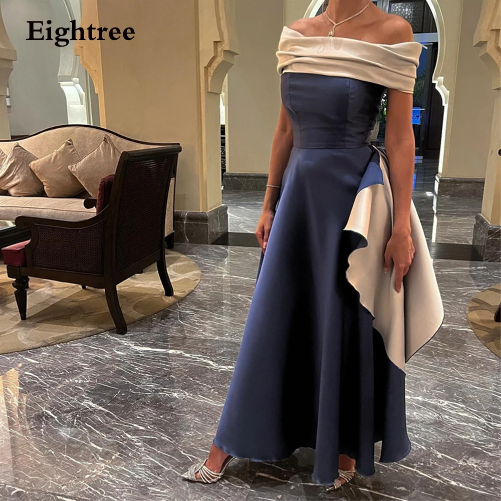 

Eightree Saudi Arabia Mermaid Evening Dresses Stain Off The Shoulder 2022 Backles Prom Dress Formal Party Gowns Vestidos De Noch