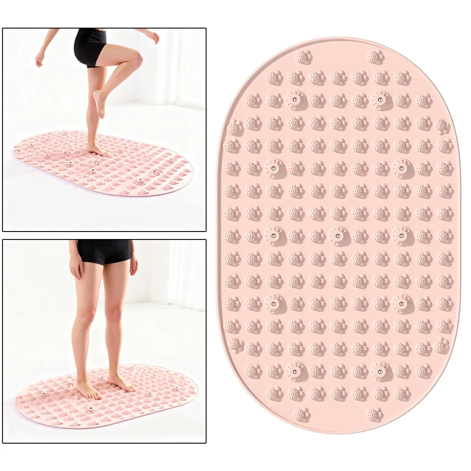 

Foot Acupressure Mat,Anti Slip Pressure Point Mat Feet Massage Pad Reflexology Massager for Running Fitness Under Desk Standing