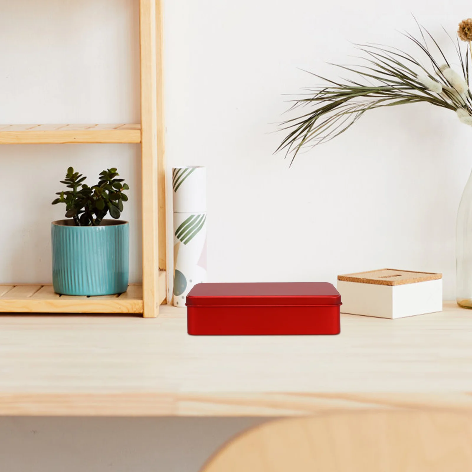 3 قطعة صندوق صغير من القصدير علبة تخزين معدنية للسلع الصغيرة مجوهرات لوازم فنية مانعة للتسرب غطاء آمن محمول حقيبة حمل مريحة #6