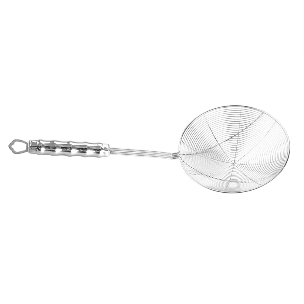 

Stainless Steel 16Cm Long Handle Strainer Kitchen Skimmer For Soup Noodles Fries Vegetables Oil Separation Colander Spoon