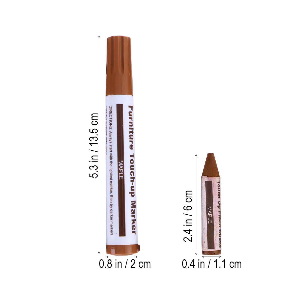 Wooden Furniture Repair Touch Up Pen 12 in Concealing Scratches Blemishes Worn Edges Fast Drying Non Toxic Fade Resistant