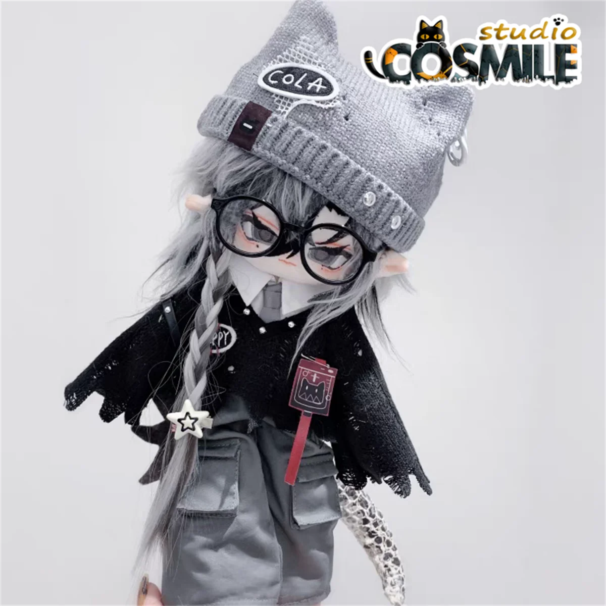 

30cm Doll's Clothes Idol Subculture JK Skirt Jirai Kei Cool Fashion Lappland Wolf Costume Stuffed Plush Doll Accessories DJ Sep