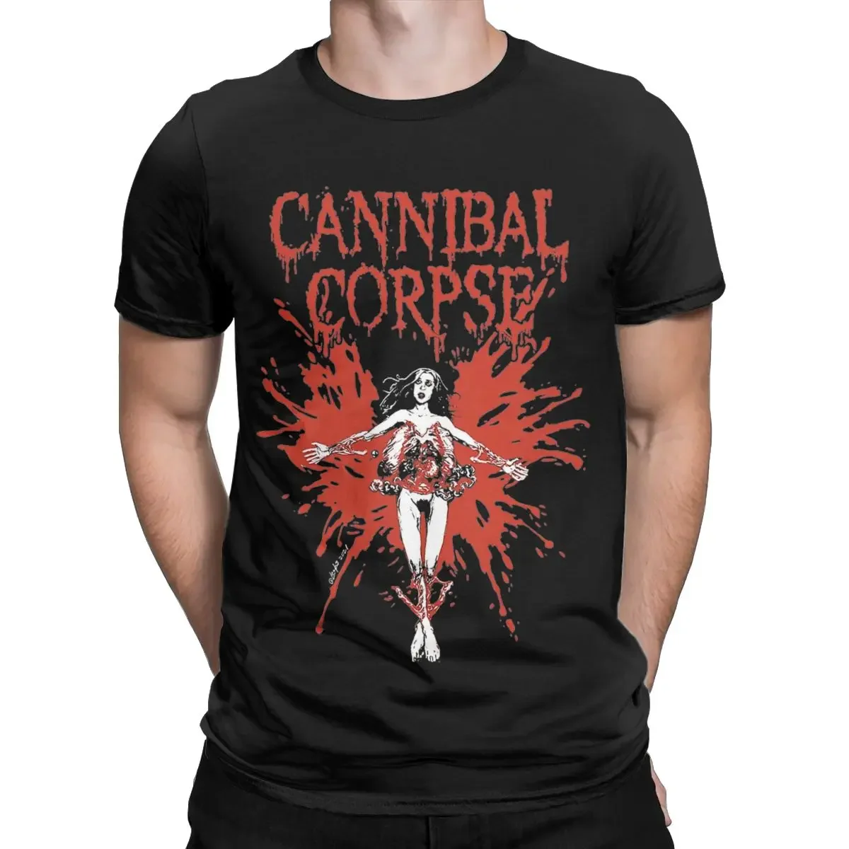 Cannibal Corpse Men T Shirts Novelty Tees Short Sleeve Crewneck T-Shirt Pure Cotton Summer Clothes