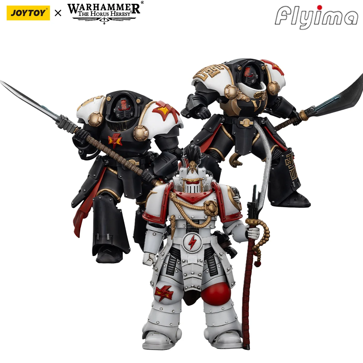 

[Предзаказ] JOYTOY Warhammer 40K 1/18 Фигурка Белые шрамы Legion Praetor & Ebon Keshig Терминатор 3 шт. Модель