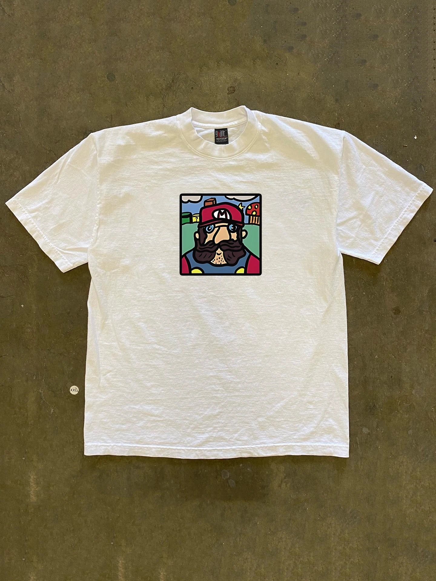 

Heavyweight 260g Pure Cotton Short Sleeve T-Shirt Strange Engineer Hip Hop Unique Design INS Style Casual Wear for Men