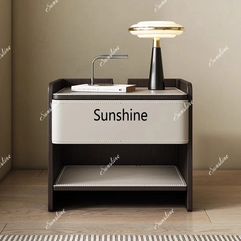 

Simple Storage Nightstand Stylish Nordic Luxury Chic Modern Neat Space Mesa De Noche Bedroom Furniture