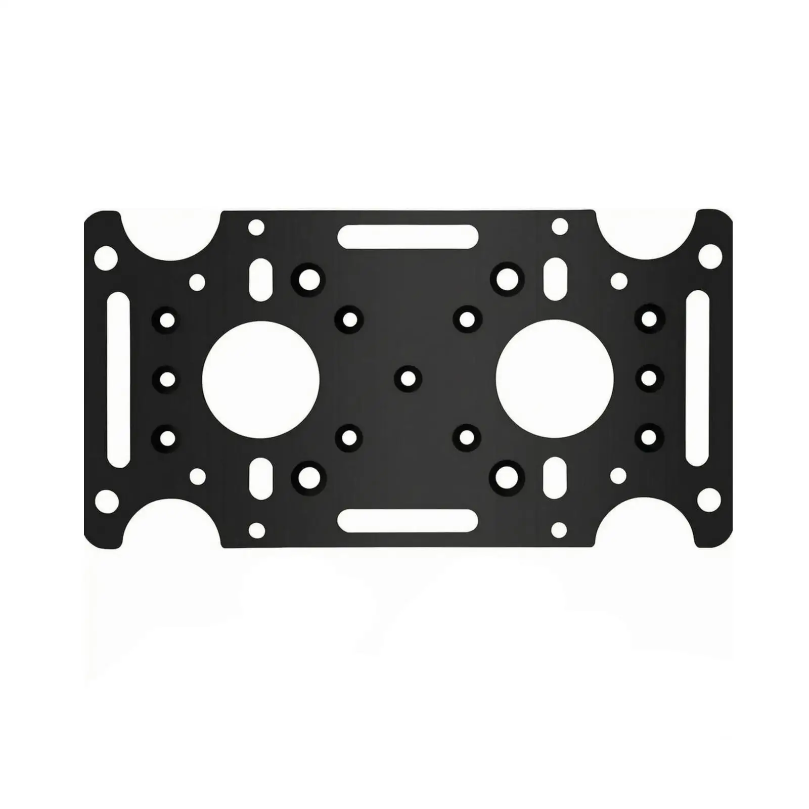 Universal Mailbox Mounting Plate | Heavy-Duty Carbon Steel, flushProfile Design, Mailbox Mounting Bracket, for Outdoor Post