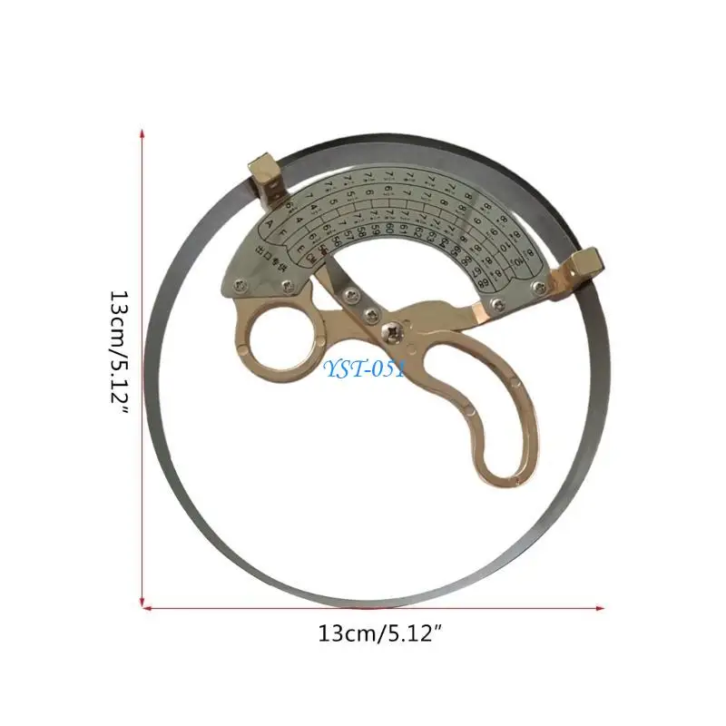 

E15A Scissor Type Ring Hat Size Measuring Tool Hand Hold Millinery Sizer-