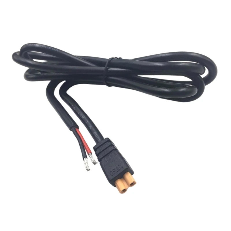 CORA XT30 Female to Open Wire Cable 1.2M with Tinned Wire Ends, Insulated Pigtail for Battery Pack, FPV Aircraft, LED Tape, Low