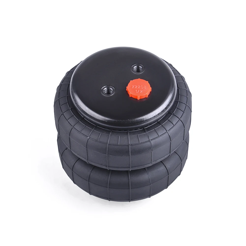 Universal Double-roll Rubber air Spring airbag airbag Suspension airbag Shock Absorber with SS304 G-thread 1/2 Quick Connector