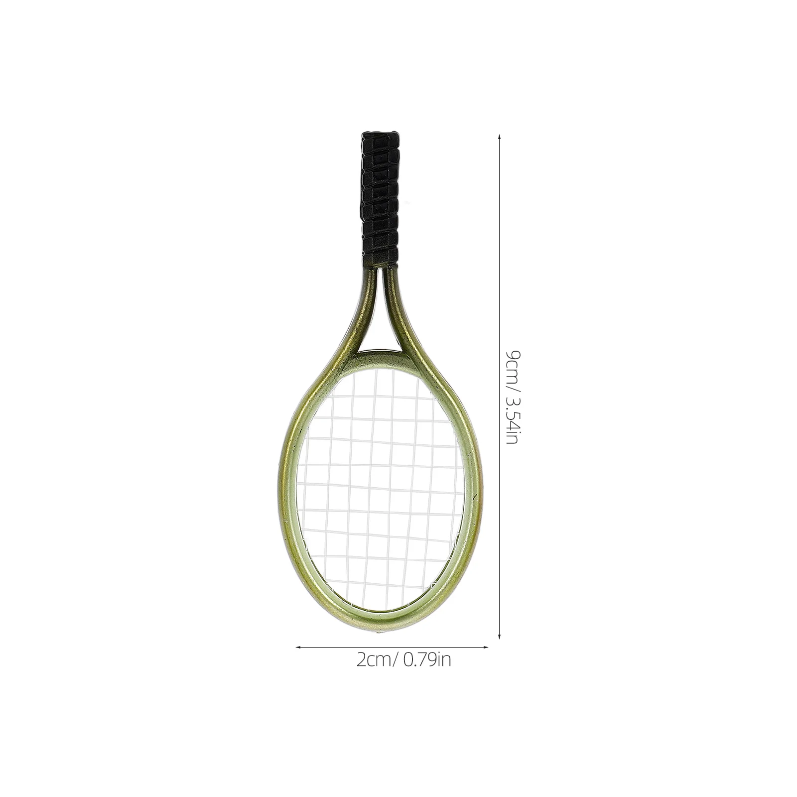 3 Sets Simulated Tennis Tiny Mini Racket Decor Jumbo Model for Layout Toy Miniature Trainer Baby