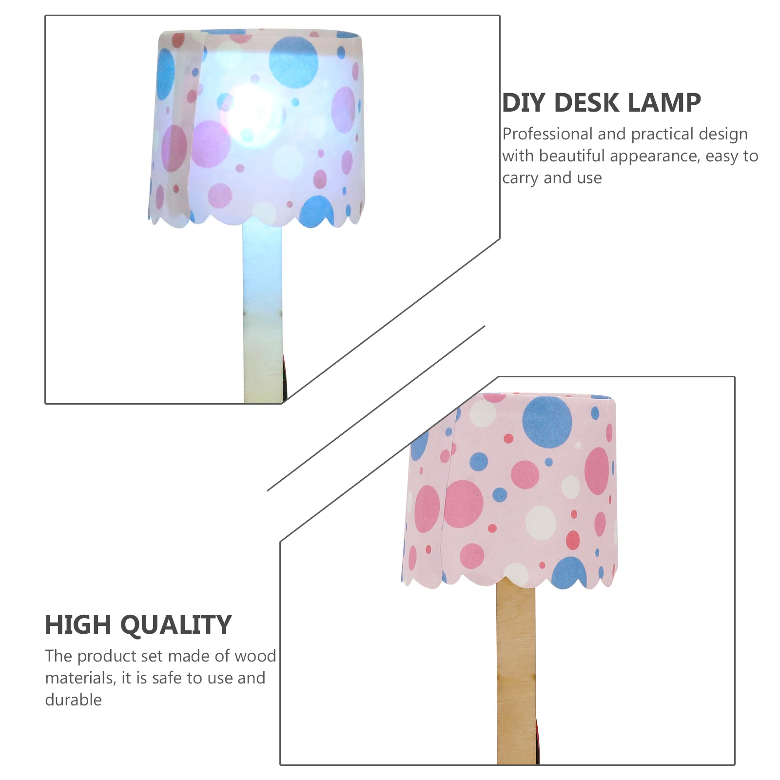 

1 set 1 Set Desk Lamps Wood Table Assemble Experiment Kit For Kids Mini Table Lamp Science Science Experiment Kits Lamp Kit