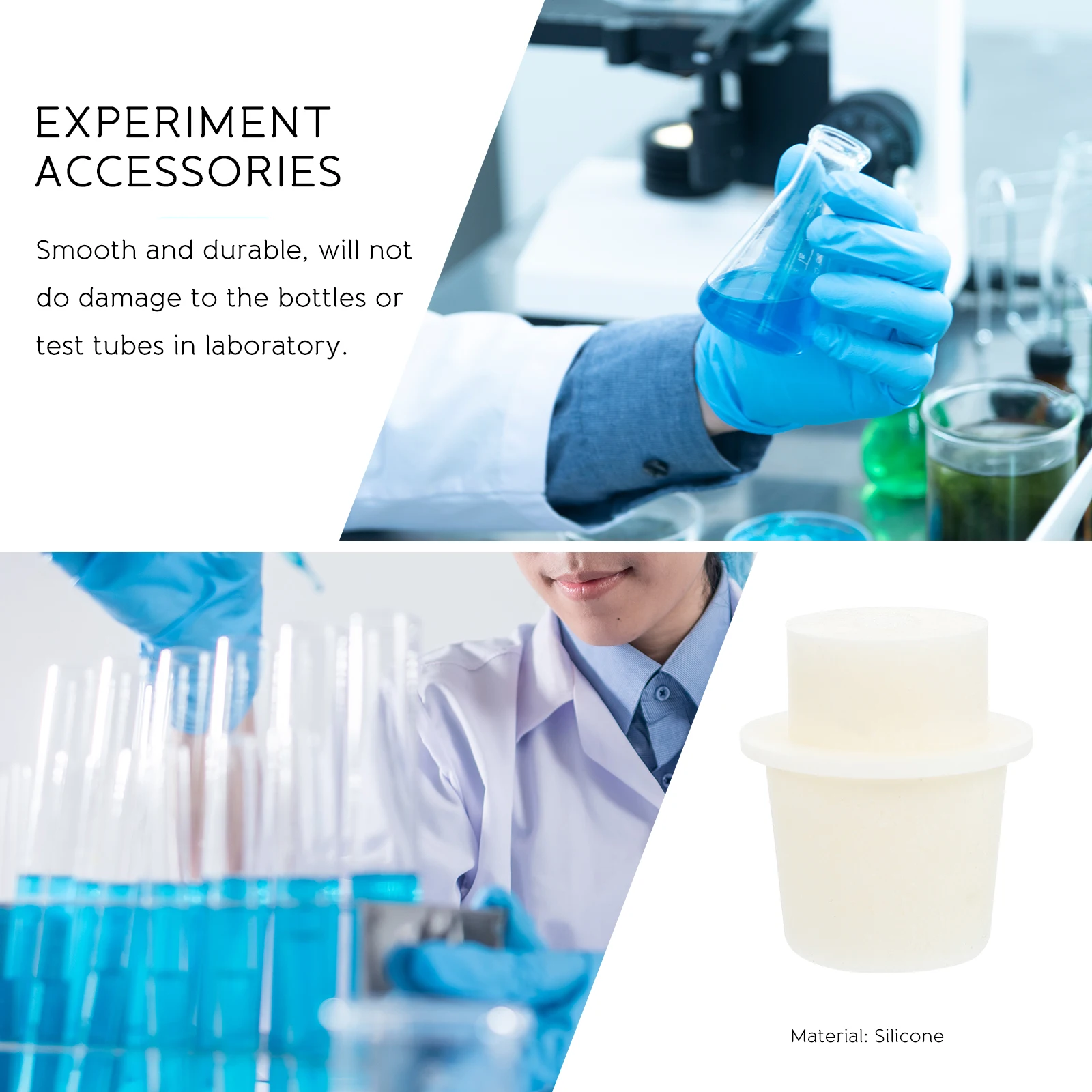 

Tapered Erlenmeyer Flask Stopper Flasks Test Tubes with Cork Stoppers Laboratory