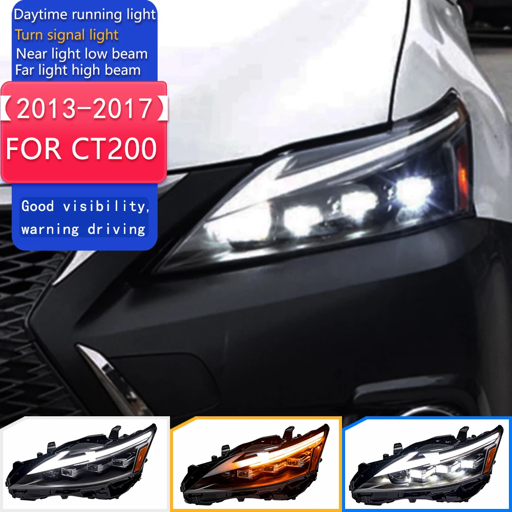 

Car Styling Head Lamp for CT200 Headlight 2013-207 CT LED Headlight Projector Lens DRL Automotive Accessorie