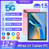 2025 New Npad 21 Original Tablet 10inch Google play TikTOK THD 4K Android 15 12GB+512GB 7000mAh 5G SIM WiFi GPS Tablet PC